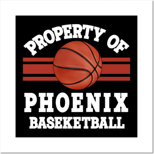 Proud Name Phoenix Graphic Property Vintage Basketball Posters and Art